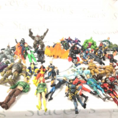 A collection in excess of 35 Marvel Action Figures.