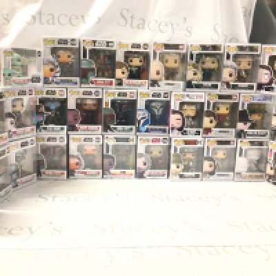 A collection of 32 boxed Funko Pop Bobble heads. Featuring over 15 Star Wars characters.