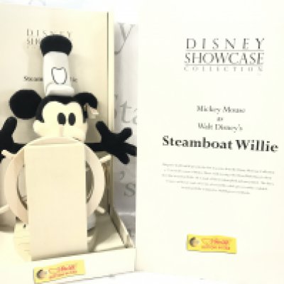 A Boxed Steiff Micky Mouse Steamboat Willie. No Cert. With Tags.