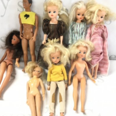 A Collection of Sindy Dolls. All Playworn.