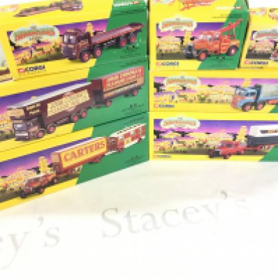 A Collection Of Boxed Corgi Classic Showman&#2013266066s Range Vehicles.