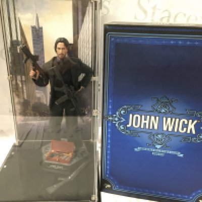 A 1/6th Scale Model Of John Wick In A Perspex Case with Box. By Hot Toys.(2). No Reserve.