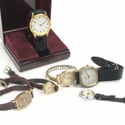 A Collection of vintage dress watches including Rotary, Sekonda, Timex. This lot cannot be posted