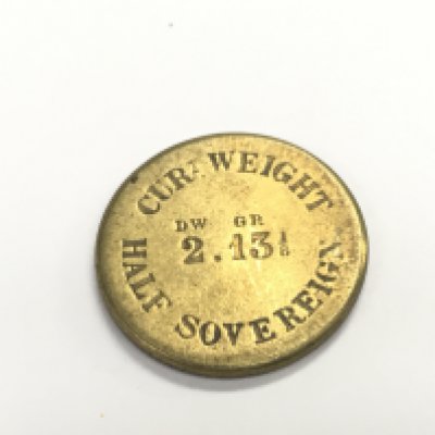 1843 cur weights for full and half sovereign from royal mint. Postage A