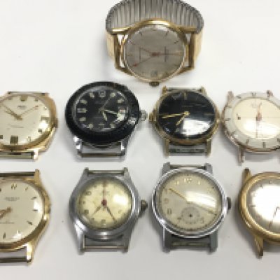 A collection of vintage watches to include Ingersoll, MuDu, Smiths, Yeoman. This lot cannot be posted