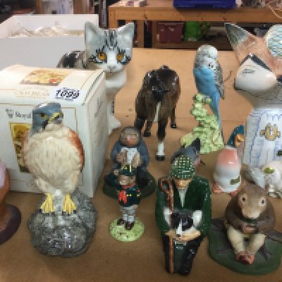 A collection of ceramics including Beswick d Doulton