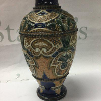 A Doulton Lambeth stoneware vase by William Parker . 24 cm .