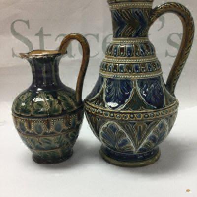 Two Doulton Lambeth jugs including Edith Lupton.