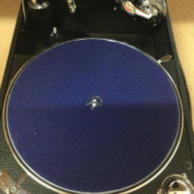 A table top gramophone.