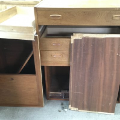 A Floating Mid 20th Century Danish Cabinets. No Reserve.