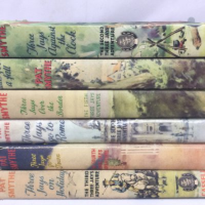 Vintage Pat Smythe books including Three jays over the border, Go to Rome, Go to town etc .Postage category B