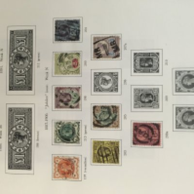 A album containing GB stamps .