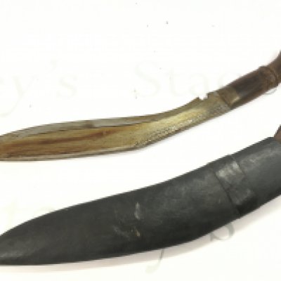 A Kukri knife , blade 32cm long . Total length 45cm