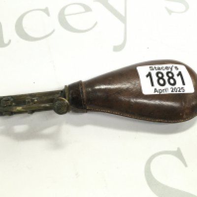 A 19th century powder flask.