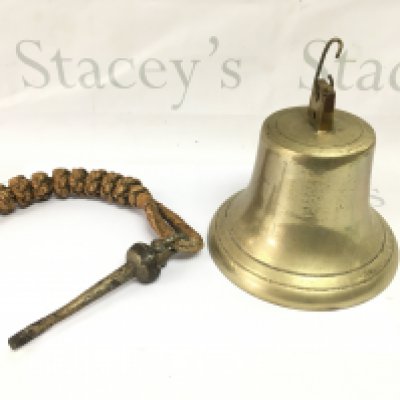 A bronze Victorian school bell. Postage B