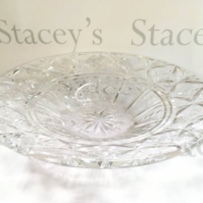 A large Stuart Crystal glass bowl, 39cm wide. This lot cannot be posted
