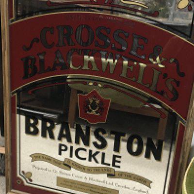 An advertising Mirror Crosse & Blackwell Branson Pickle mirror. 87x65cm. NO RESERVE