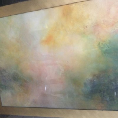 A framed Melanie Carson cloud picture. NO RESERVE