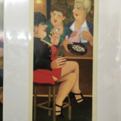 A Limited Edition Beryl Cook print " The Last Gasp" 36/650 with certificate of authenticity