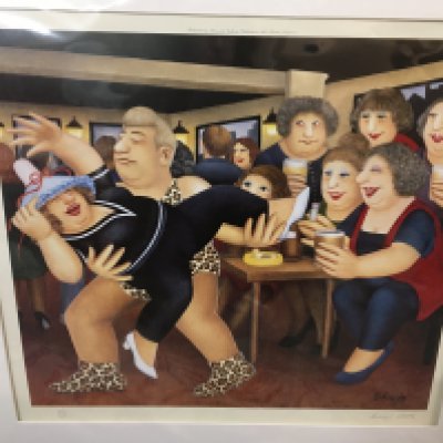 A signed Limited Edition Beryl Cook print 609/650 " Tarzanogram"