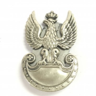 A WW2 Polish cap badge, postage category A