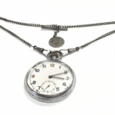 A military pocket watch, this lot cannot be posted.