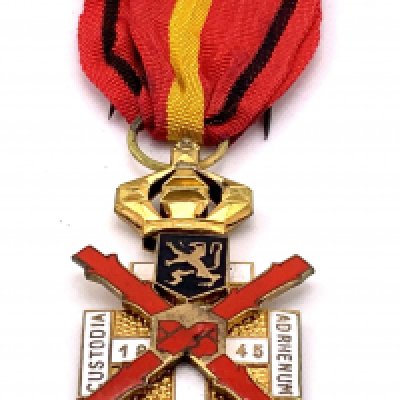 A Belgium Badge of Honor "Custodia ad Rhenum" for the Occupation of the Rhineland 1918-1929 1945 (A). NO RESERVE