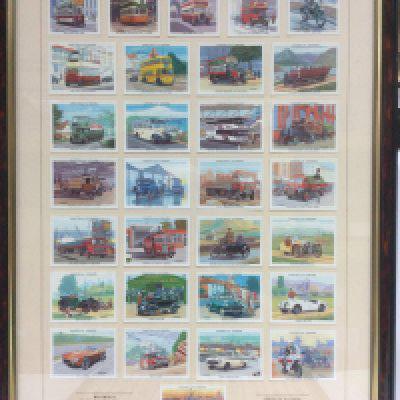 Two framed sets of cigar and cigarette cards. Shipping category D. NO RESERVE