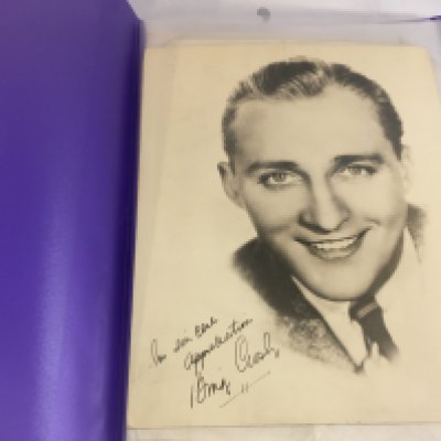 A good collection of vintage autographs and photographs of 20th century entertainers including Bing Crosby, Al Bowlly, The Mills Brothers, Evie Hayes etc. postage category B