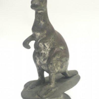 A kangaroo chrome plated mascot , 12cm tall. Postage category B