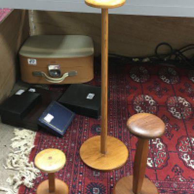 Wooden Hat / helmet stands