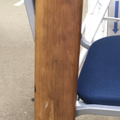 An 1897 cricket bat belonging to Mr GI Payne of St Marys Cricket club, Greenwich. 87.5cm long. This lot cannot be posted