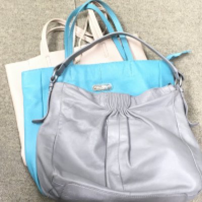 Three leather tote bags, Rocha & Rocha, Sienna De Luca