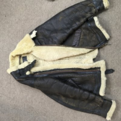 A vintage flight jacket.