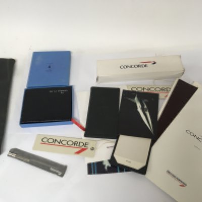 A collection of Concorde memorabilia. NO RESERVE