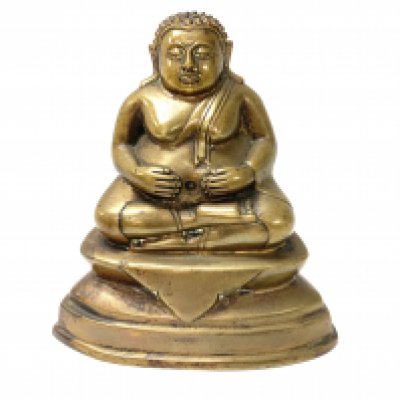 A 20thC Bronze figure of a Thai seated Buddha, 16cm.