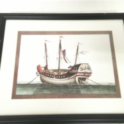 A Collection 20th century framed Chinese rice paper drawings , frame dimensions 48x38cm