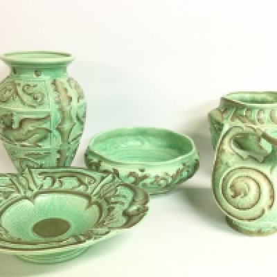 Burleigh ware vases and dishes, this lot cannot be posted. NO RESERVE