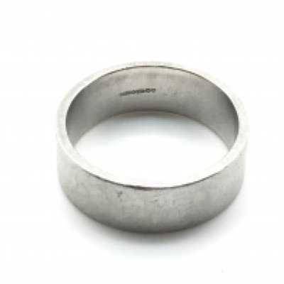 A Platinum ring. 16.6 and size X. Postage A