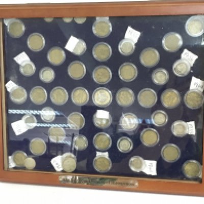 A cased collection of Four decades of three pences. This lot cannot be posted. NO RESERVE