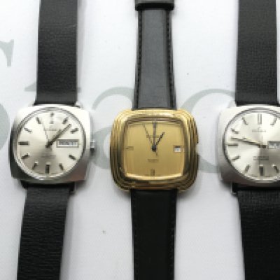 Three Excalibur automatic wrist watches. All in good condition and seen running. Postage B