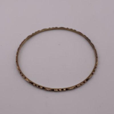 A gold slave bangle, Minimum 14ct gold, 6.42g (A)