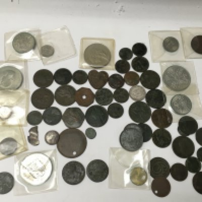 A collection of British 19th and 20th century coinage including mainly copper coins, postage category A