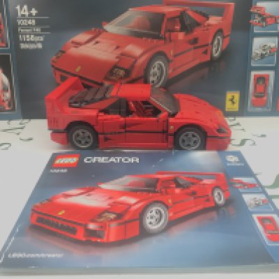 A Lego Ferrari #10248 With Box And Manual. Appears to Be Complete.