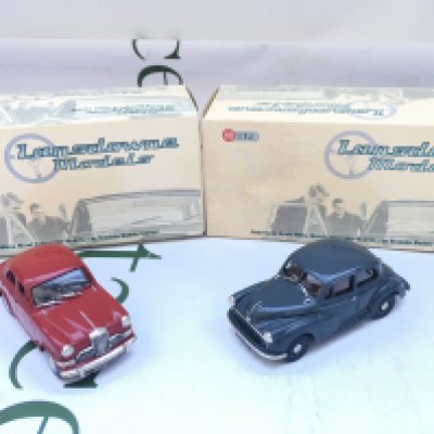 2 X Boxed Lansdowne Models 1/43 Scale. A 1957 Riley One-Point-Five Saloon #LDM.77 And A 1952 Morris Minor Series II 2 Door #LDM.36.