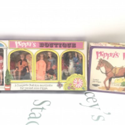A Collection Of Pippa Dolls In Pippas Boutiqe Box. With Pippas Pony