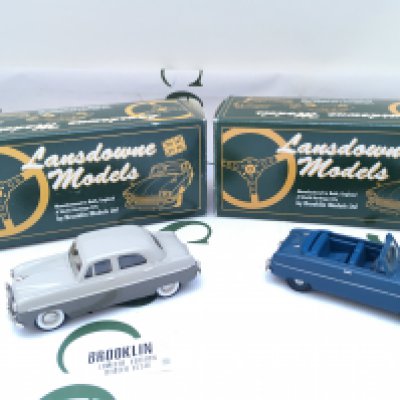 2 X Boxed Lansdowne Models 1/43 Scale. A 1954 Ford Zephyr Zodiac #LDM.7 And A Ford Zephyr Six Convertible #LDM 78.