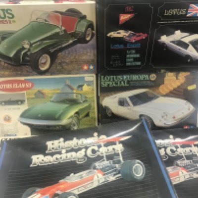 7 Boxed And Complete Lotus Model Kits including 2 X Lotus 49 B