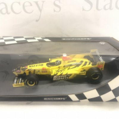 A Boxed Minichamps Jordon Mugen Honda 198 D.Hill 1/18 Scale.