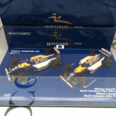 A Minichamps World Champion F1 Williams Set 1/43 Scale.